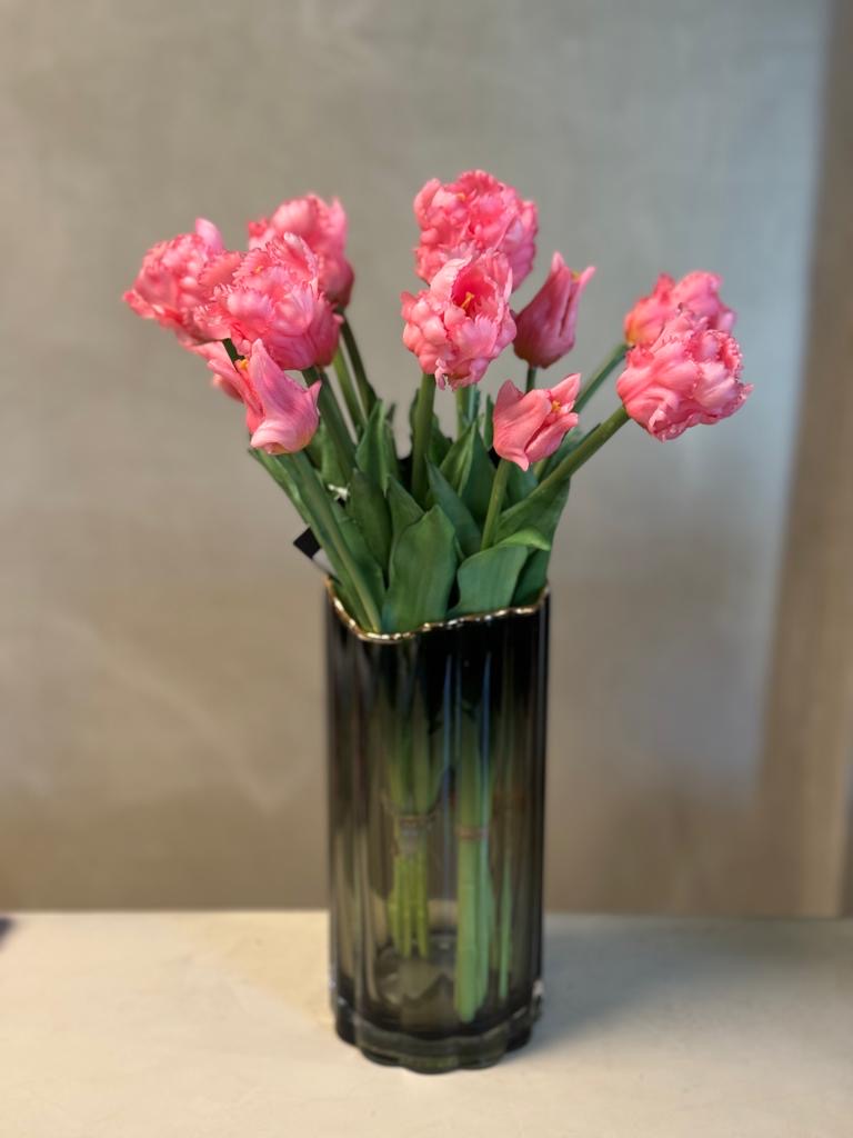 Kunst tulpen bosje soft pink