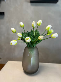 Bosje kunst tulpen wit