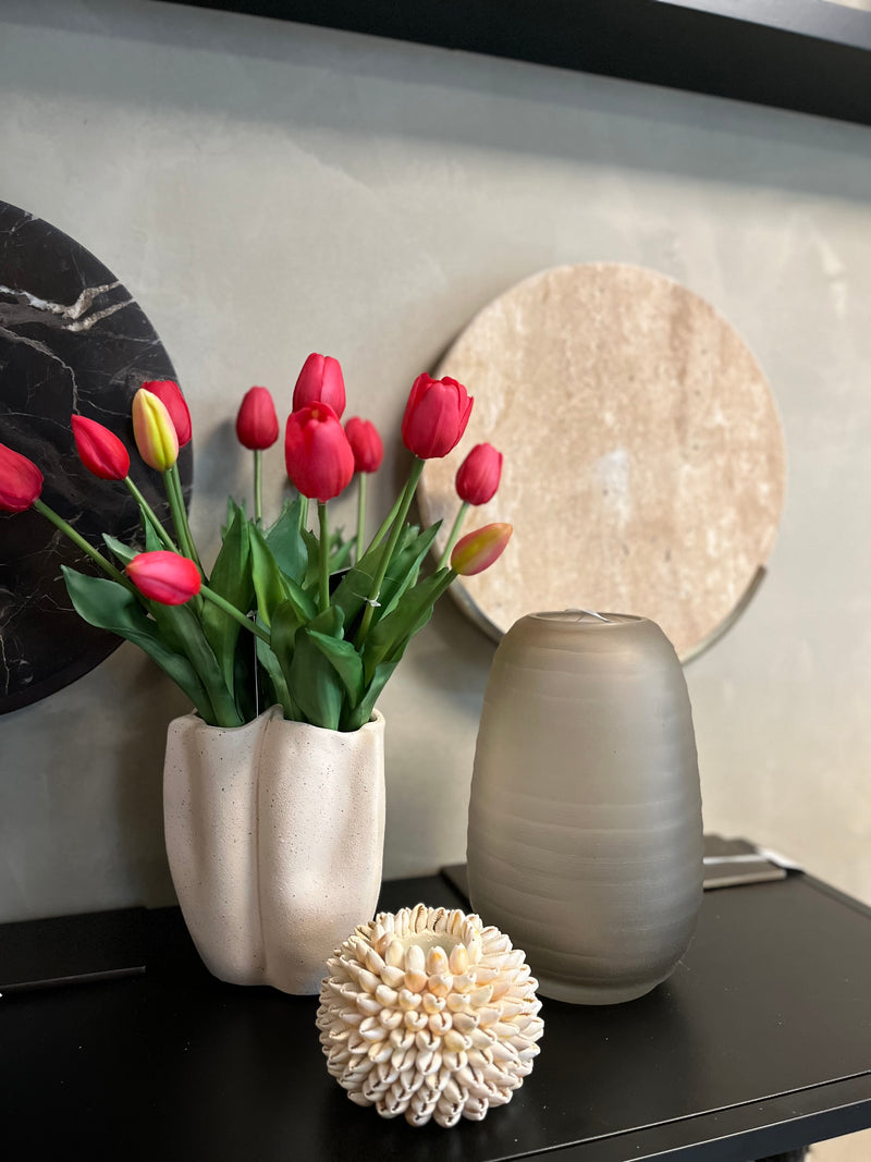 Bosje kunst tulpen roze