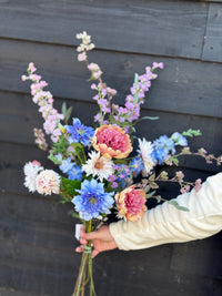 Zijdenboeket pastel Love M