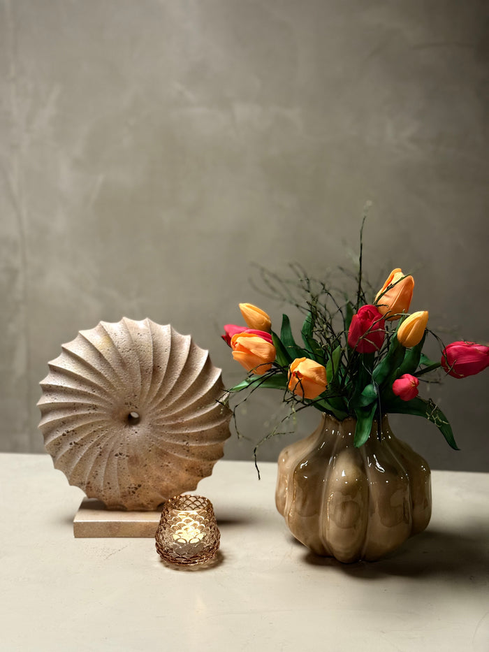 Complete decoratieset inclusief zijden tulpen