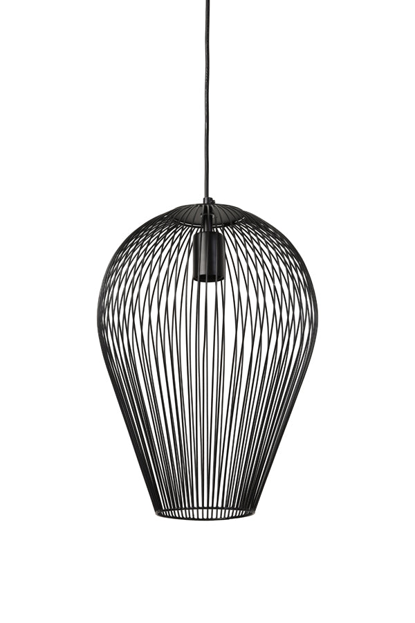 Hanging lamp 31x40 cm ABBY matt black