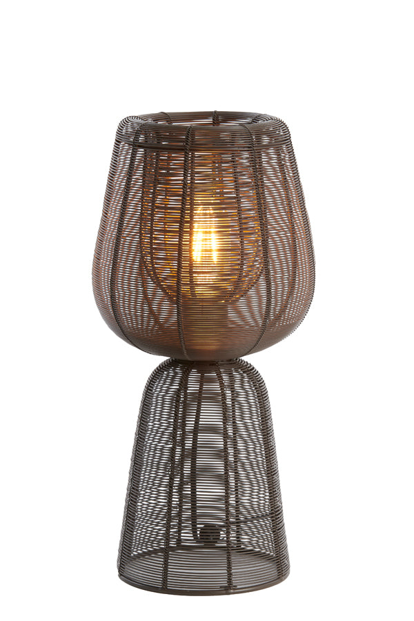 Table lamp 18x42 cm ABOSO dark brown