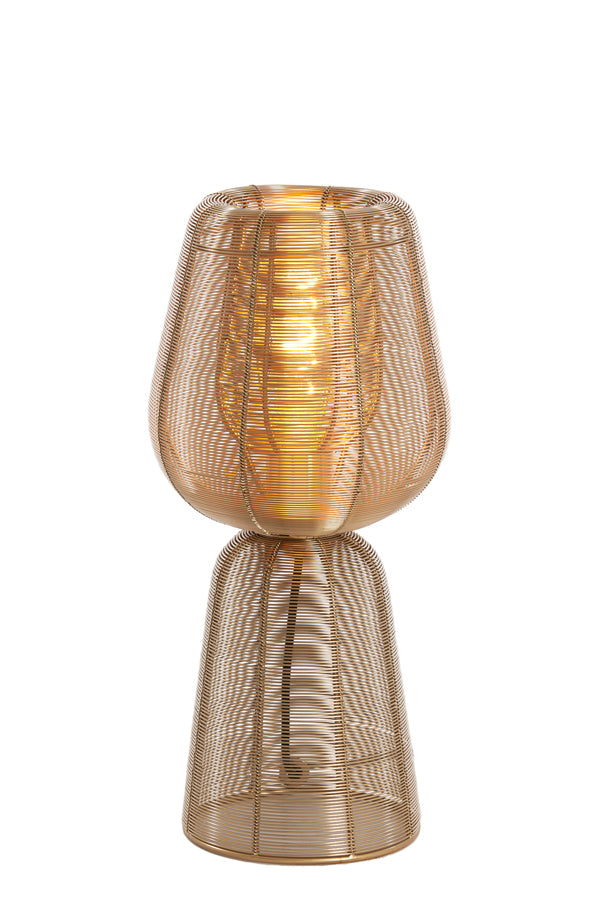 Table lamp 18x42 cm ABOSO light gold