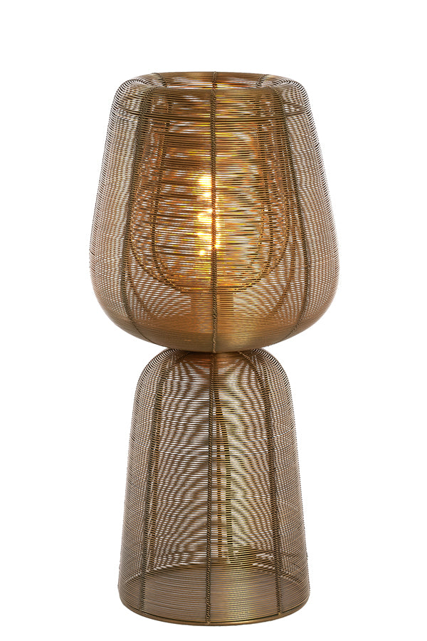 Table lamp 24x54 cm ABOSO antique bronze