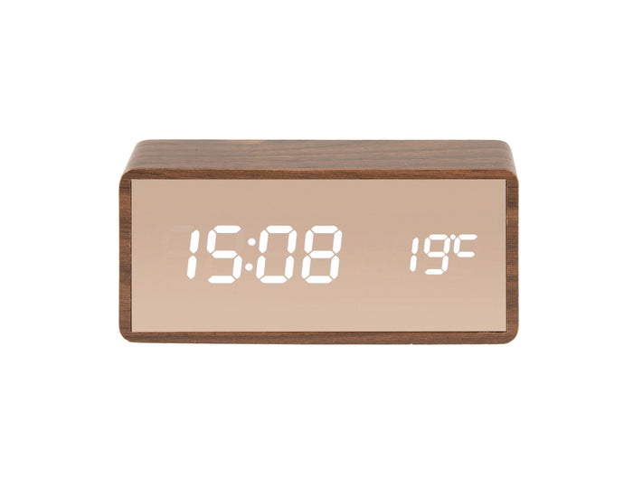 Alarm Clock Copper Mirror LED