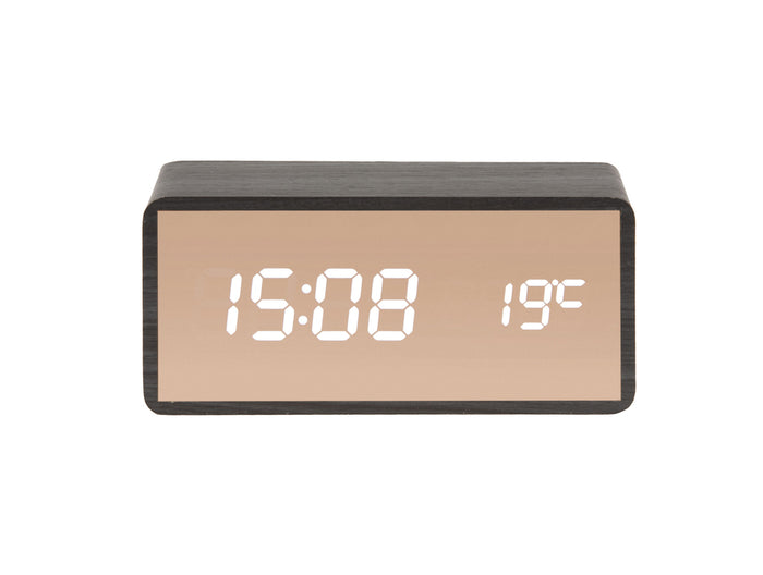 Alarm Clock Copper Mirror LED