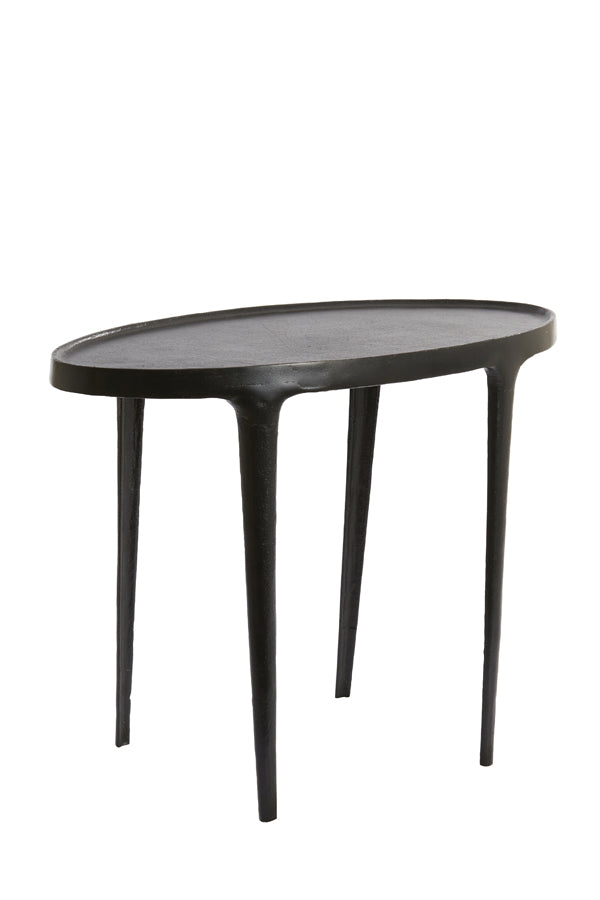 Side table S/2 55x25,5x44+70x33x53 cm ARICA matt black