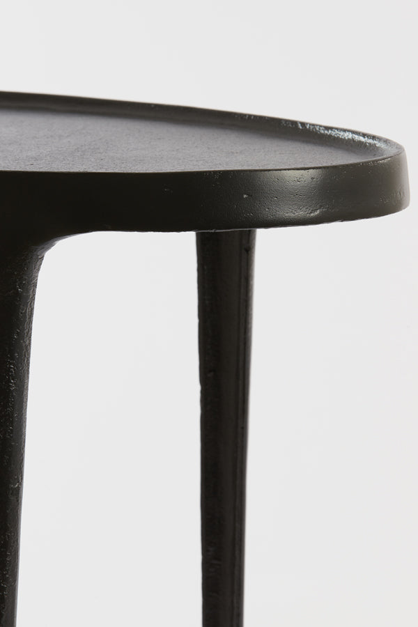 Side table S/2 55x25,5x44+70x33x53 cm ARICA matt black