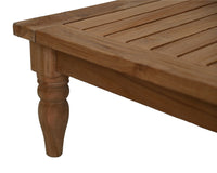 Bahama salontafel - 80x80x30 - naturel -  teak