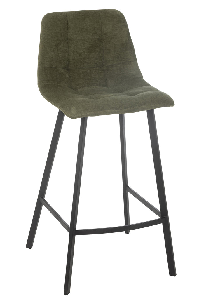 Bar Chair Kent Metal/Polyester Green