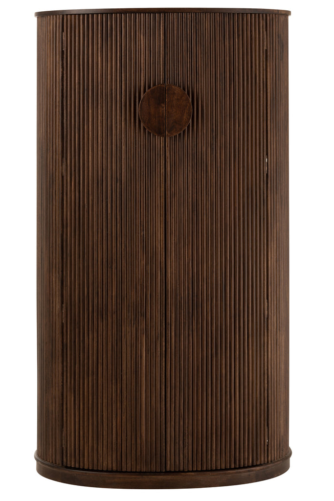 Bar Closet Reyi Mango Wood Dark Brown