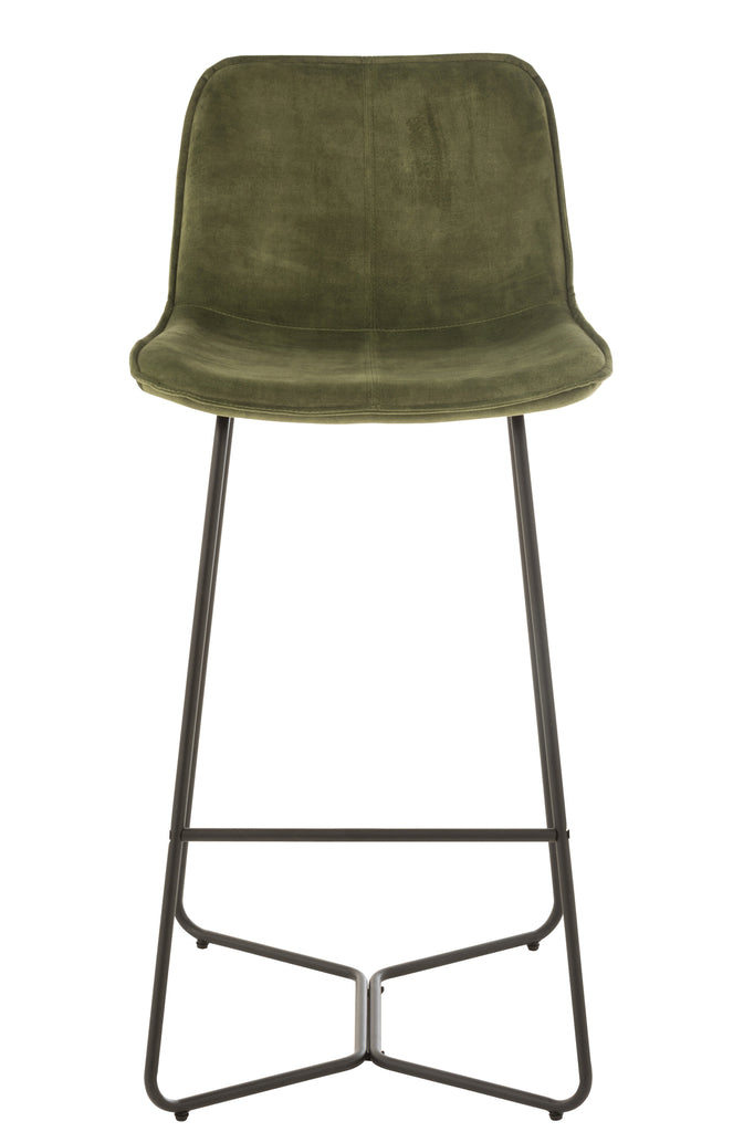 Barchair Laurent Metal/Textile Green