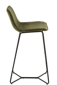 Barchair Laurent Metal/Textile Green