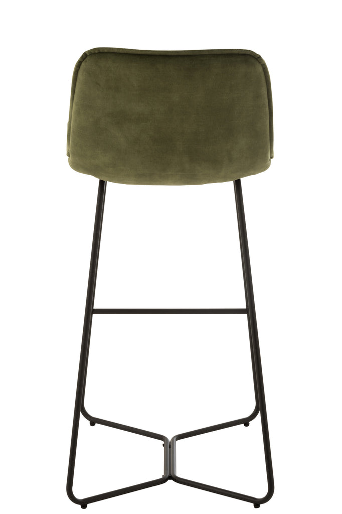 Barchair Laurent Metal/Textile Green