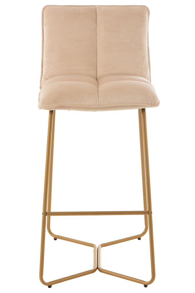 Barchair Pierre Metal/Textile Beige