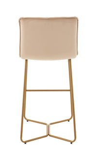 Barchair Pierre Metal/Textile Beige