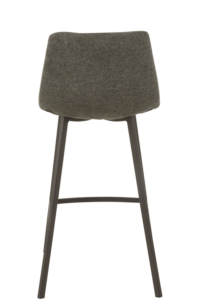 Barstool Stephane  Textile/Metal Dark Grey