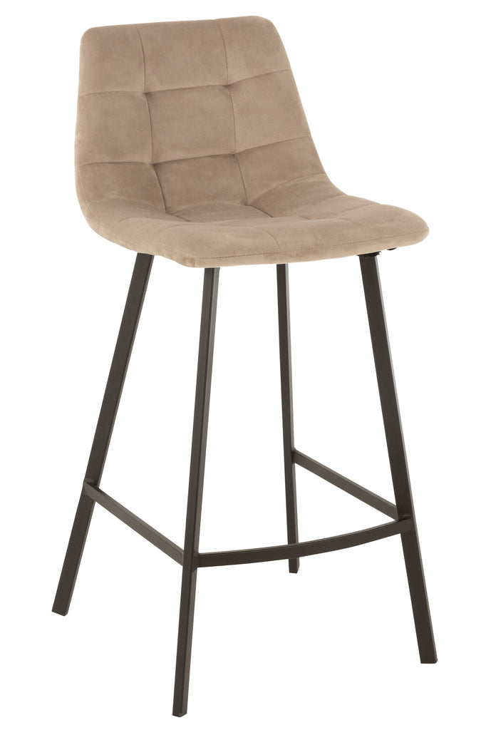 Barstool Olivier  Textile/Metal Beige