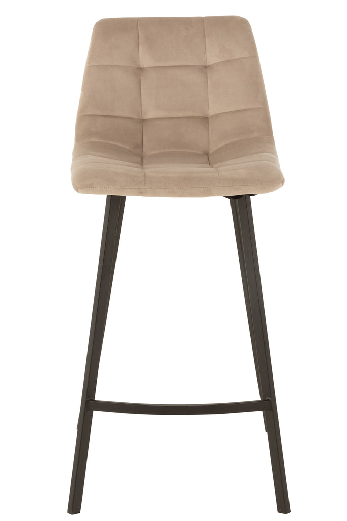 Barstool Olivier  Textile/Metal Beige