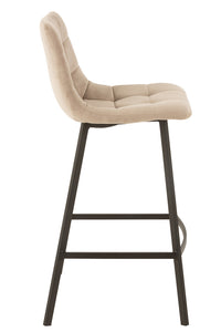 Barstool Olivier  Textile/Metal Beige