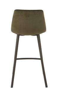 Barstool Olivier  Textile/Metal Dark Green