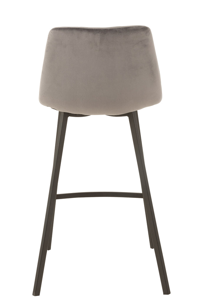 Barstool Olivier  Textile/Metal Grey