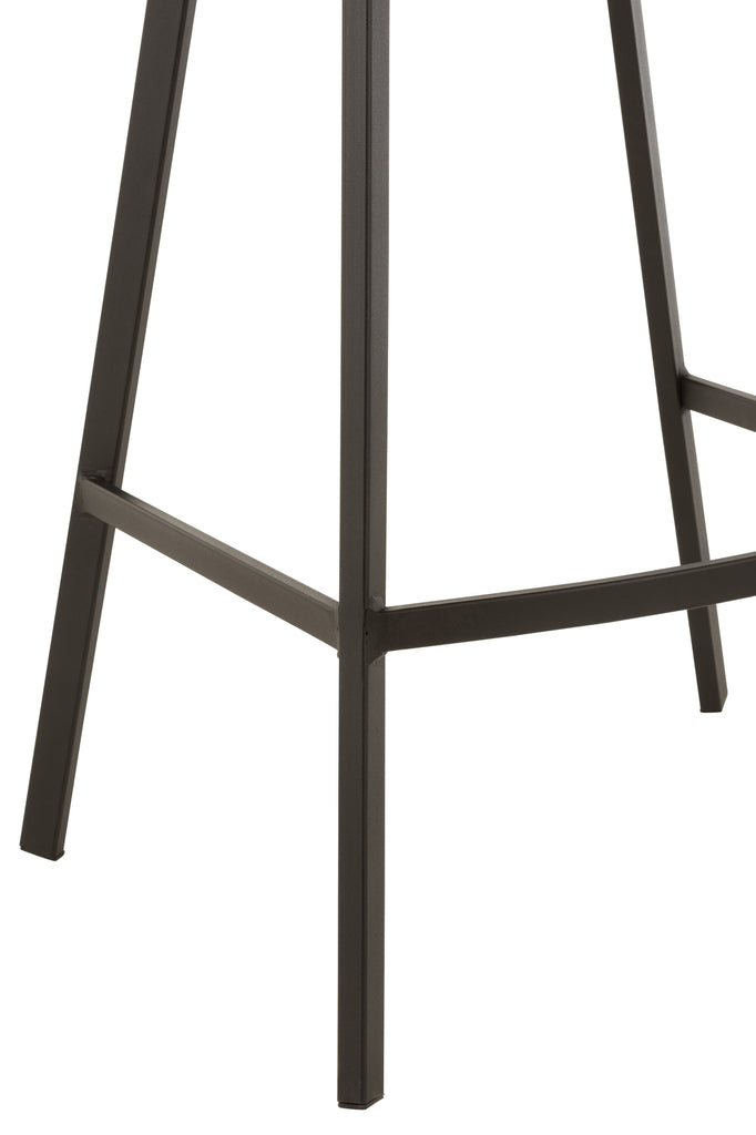 Barstool Olivier  Textile/Metal Grey