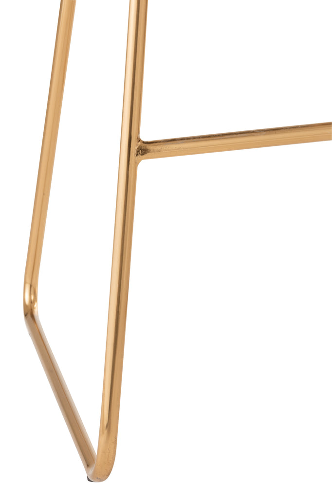 Barstool Round Metal Gold