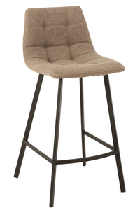 Barstool Stephane  Textile/Metal Beige