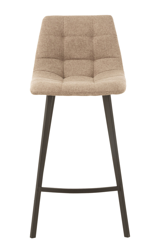 Barstool Stephane  Textile/Metal Beige