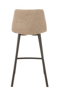 Barstool Stephane  Textile/Metal Beige