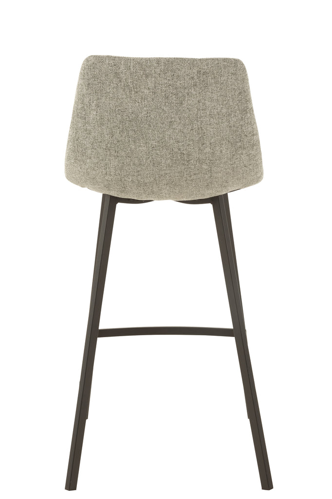 Barstool Stephane  Textile/Metal Grey