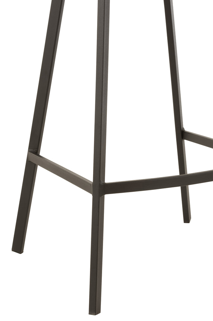 Barstool Stephane  Textile/Metal Grey