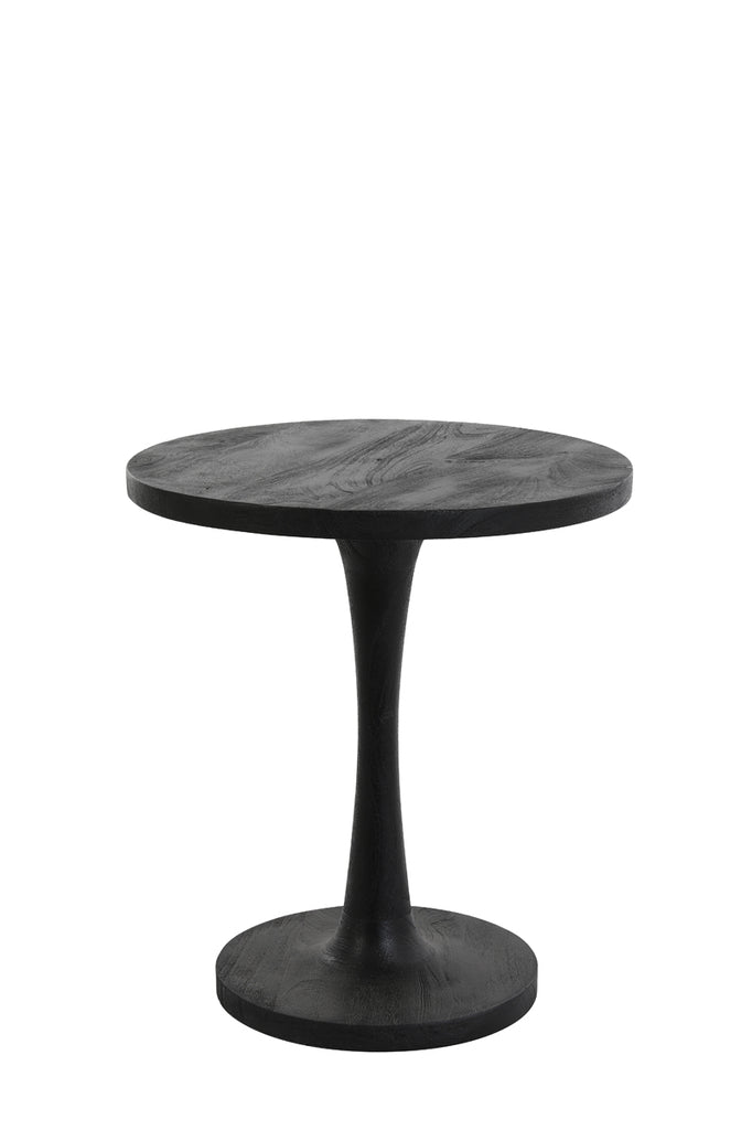 Side table 50x55 cm BICABA wood black