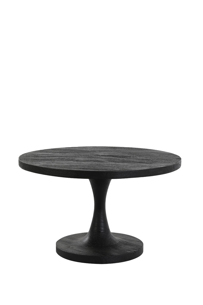 Side table 60x36 cm BICABA wood black