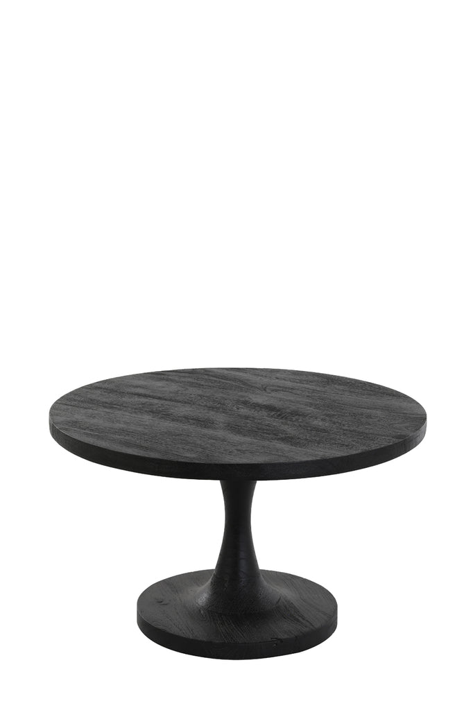 Side table 60x36 cm BICABA wood black