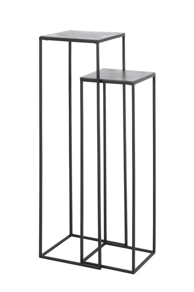 Pillar S/2 max 35x35x120 cm BOCA raw lead ant-matt black