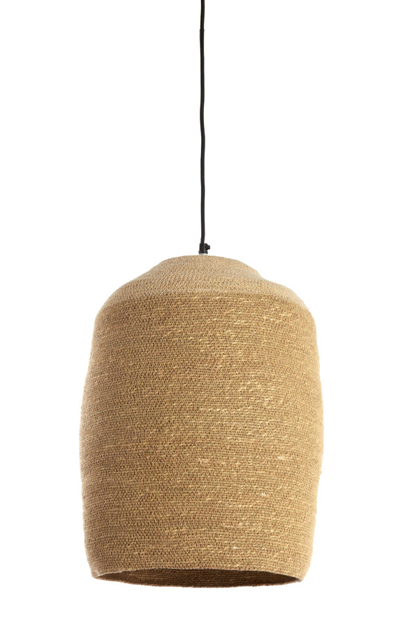 Hanging lamp 36x48 cm BOLSENA seagrass natural+cream