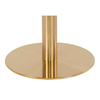 Bolzano Coffee Table - Coffee table with top in marble look and brass base Ã¸70x45cm