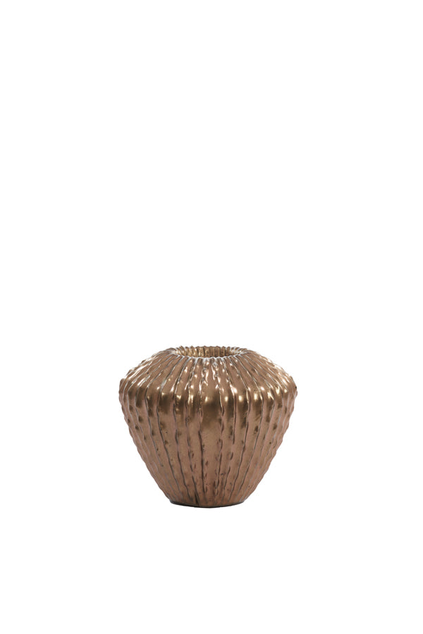 Vase deco 32x28 cm CACTI antique bronze