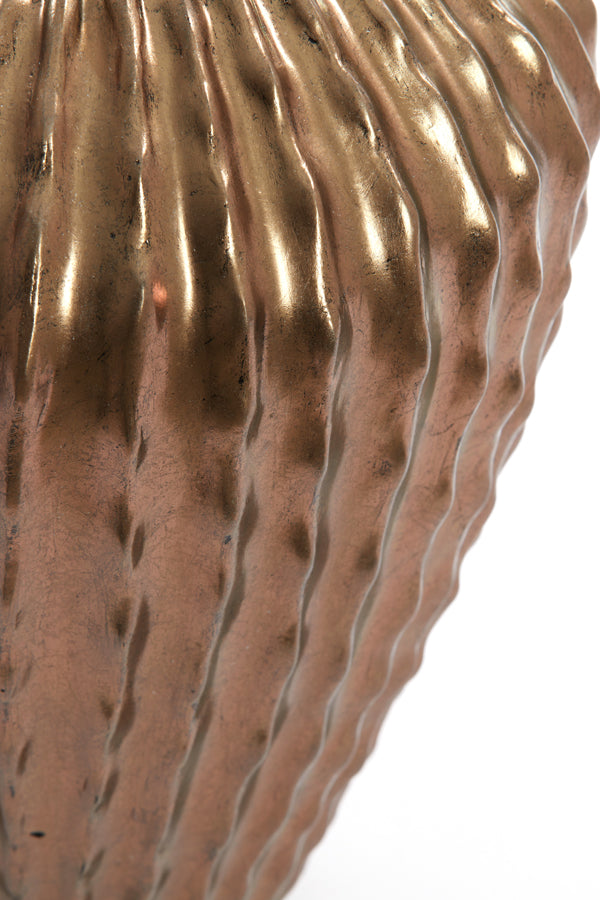 Vase deco 32x28 cm CACTI antique bronze