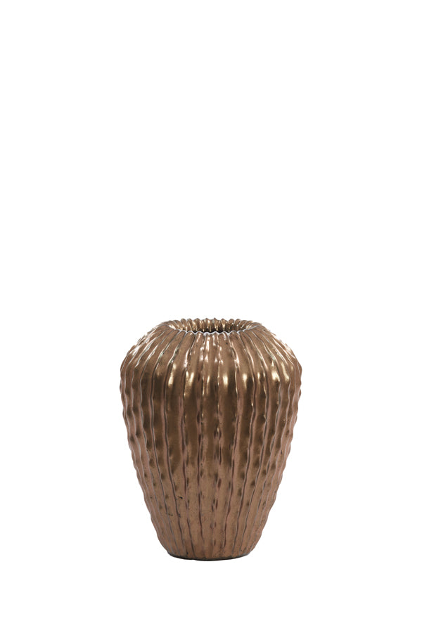 Vase deco 29x37 cm CACTI antique bronze