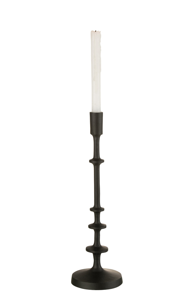 Candleholder Izy Aluminium Black Large