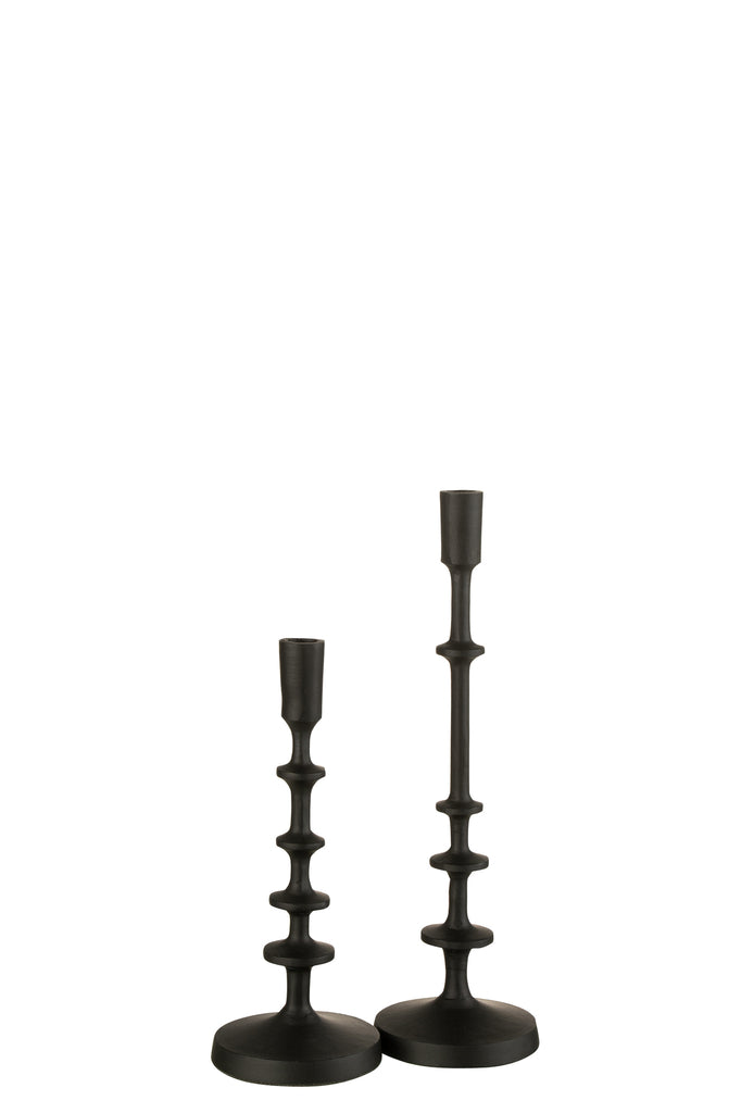 Candleholder Izy Aluminium Black Large