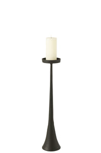 Candleholder Luky Aluminium Black Small