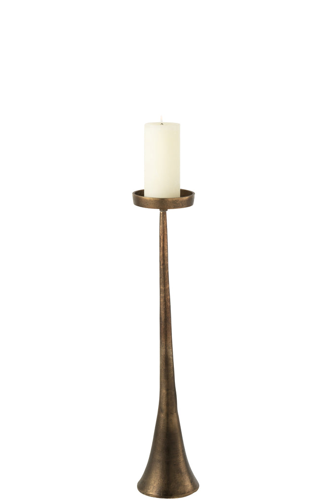 Candleholder Luky Aluminium Bronze Small