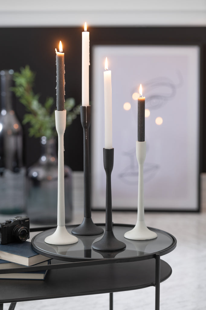 Candleholder Metal Matte Black Large