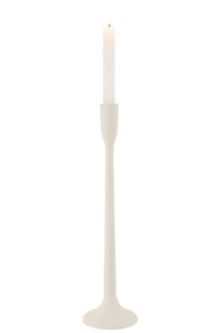 Candleholder Metal Matte White Large