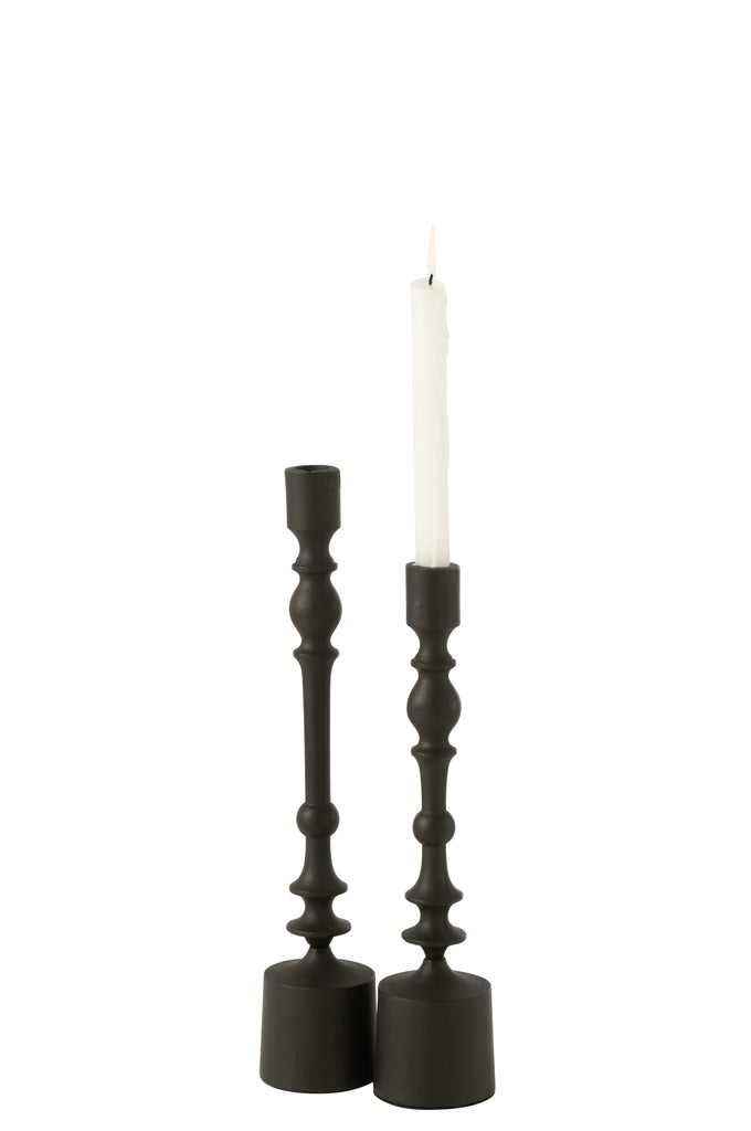 Candleholder Neuh Aluminium Black Large